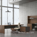 Administradores de mesa y silla de madera escritorio de oficina ergonómica